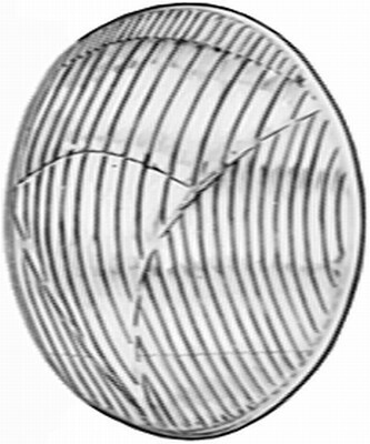 Szyba rozpraszająca reflektora, reflektor 9ES 015 675-001 HELLA