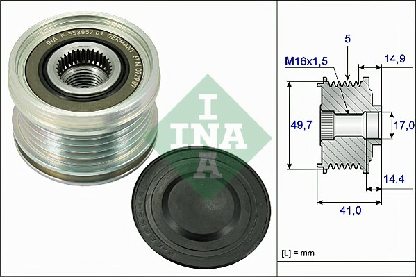 Alternator - sprzęgło jednokierunkowe 535 0101 10 INA