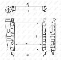 Chłodnica, układ chłodzenia silnika do Fiata, 54679, NRF w ofercie sklepu e-autoparts.pl 