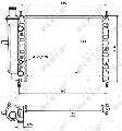 Chłodnica, układ chłodzenia silnika do Fiata, 58016, NRF w ofercie sklepu e-autoparts.pl 