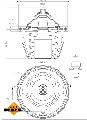 Termostat układu chłodzenia, EASY FIT do Subaru, 725012, NRF w ofercie sklepu e-autoparts.pl 