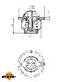 Termostat układu chłodzenia, EASY FIT do Opla, 725205, NRF w ofercie sklepu e-autoparts.pl 