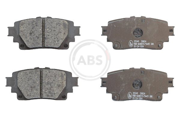 Zestaw klocków hamulcowych, hamulce tarczowe, klocki A.B.S. 35349 do Toyoty, 35349, A.B.S. w ofercie sklepu e-autoparts.pl 