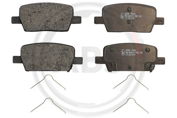 Zestaw klocków hamulcowych, hamulce tarczowe, klocki A.B.S. 35388 do Cadilaca, 35388, A.B.S. w ofercie sklepu e-autoparts.pl 