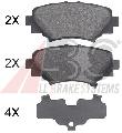 Klocki hamulcowe - komplet do Mazdy, 35032, A.B.S. w ofercie sklepu e-autoparts.pl 