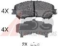 Klocki hamulcowe - komplet do Nissana, 35045, A.B.S. w ofercie sklepu e-autoparts.pl 