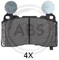 Klocki hamulcowe - komplet do Chevroleta, 35051, A.B.S. w ofercie sklepu e-autoparts.pl 