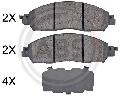 Klocki hamulcowe - komplet do Nissana, 35128, A.B.S. w ofercie sklepu e-autoparts.pl 
