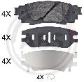 Klocki hamulcowe - komplet do Lexusa, 35135, A.B.S. w ofercie sklepu e-autoparts.pl 