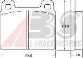 Klocki hamulcowe - komplet do Alfy, 36025, A.B.S. w ofercie sklepu e-autoparts.pl 