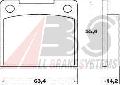 Klocki hamulcowe - komplet do Volvo, 36037, A.B.S. w ofercie sklepu e-autoparts.pl 