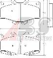 Klocki hamulcowe - komplet do Toyoty, 36724, A.B.S. w ofercie sklepu e-autoparts.pl 