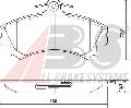 Klocki hamulcowe - komplet do Mitsubishi, 36919, A.B.S. w ofercie sklepu e-autoparts.pl 