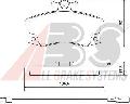 Klocki hamulcowe - komplet do Lady, 37079, A.B.S. w ofercie sklepu e-autoparts.pl 