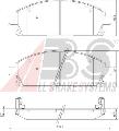 Klocki hamulcowe - komplet do Nissana, 37081, A.B.S. w ofercie sklepu e-autoparts.pl 