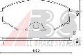 Klocki hamulcowe - komplet , 37161, A.B.S. w ofercie sklepu e-autoparts.pl 