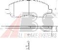 Klocki hamulcowe - komplet do Mitsubishi, 37202, A.B.S. w ofercie sklepu e-autoparts.pl 