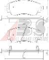 Klocki hamulcowe - komplet do Toyoty, 37269, A.B.S. w ofercie sklepu e-autoparts.pl 