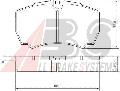 Klocki hamulcowe - komplet do Iveco, 37298, A.B.S. w ofercie sklepu e-autoparts.pl 