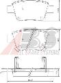 Klocki hamulcowe - komplet do Toyoty, 37401, A.B.S. w ofercie sklepu e-autoparts.pl 