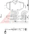 Klocki hamulcowe - komplet do Mercedesa, 37450, A.B.S. w ofercie sklepu e-autoparts.pl 