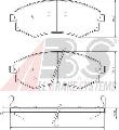 Klocki hamulcowe - komplet do Ssangyonga, 37468, A.B.S. w ofercie sklepu e-autoparts.pl 