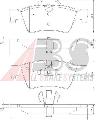 Klocki hamulcowe - komplet do Mercedesa, 37509, A.B.S. w ofercie sklepu e-autoparts.pl 