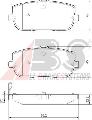 Klocki hamulcowe - komplet do Mazdy, 37550, A.B.S. w ofercie sklepu e-autoparts.pl 