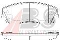 Klocki hamulcowe - komplet do Chryslera, 37609, A.B.S. w ofercie sklepu e-autoparts.pl 