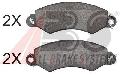 Klocki hamulcowe - komplet , 37798, A.B.S. w ofercie sklepu e-autoparts.pl 