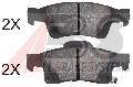 Klocki hamulcowe - komplet do Jeepa, 37860, A.B.S. w ofercie sklepu e-autoparts.pl 