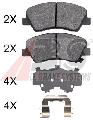 Klocki hamulcowe - komplet do Kia, 37916, A.B.S. w ofercie sklepu e-autoparts.pl 