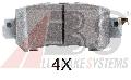 Klocki hamulcowe - komplet do Mazdy, 37931, A.B.S. w ofercie sklepu e-autoparts.pl 