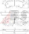 Klocki hamulcowe - komplet do Jeepa, 38052, A.B.S. w ofercie sklepu e-autoparts.pl 