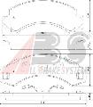 Klocki hamulcowe - komplet do Forda, 38249, A.B.S. w ofercie sklepu e-autoparts.pl 
