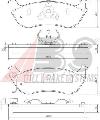 Klocki hamulcowe - komplet do Forda, 38674, A.B.S. w ofercie sklepu e-autoparts.pl 