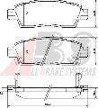 Klocki hamulcowe - komplet do Chevroleta, 38883, A.B.S. w ofercie sklepu e-autoparts.pl 