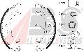 Zestaw szczęk hamulcowych do Citroena, 8833, A.B.S. w ofercie sklepu e-autoparts.pl 
