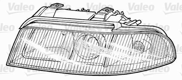 Reflektor, ORIGINAL PART 087497 VALEO