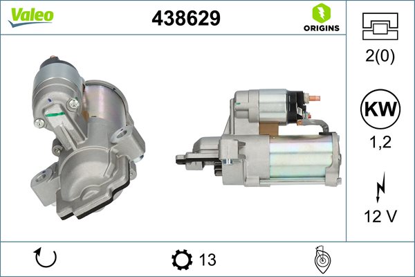 Rozrusznik do Forda, 438629, VALEO w ofercie sklepu e-autoparts.pl 