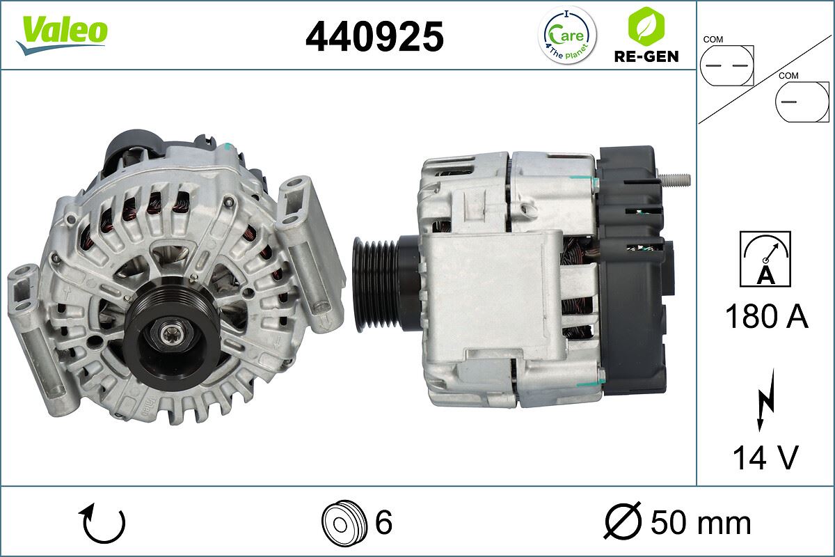 Alternator, VALEO RE-GEN REMANUFACTURED do Mercedesa, 440925, VALEO w ofercie sklepu e-autoparts.pl 