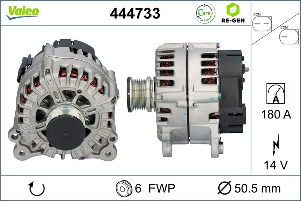 Alternator do Audi, 444733, VALEO w ofercie sklepu e-autoparts.pl 