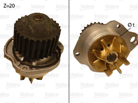 Pompa wodna 506655 VALEO