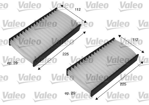 Filtr kabinowy przeciwpyłkowy, VALEO ESSENTIAL 698735 VALEO