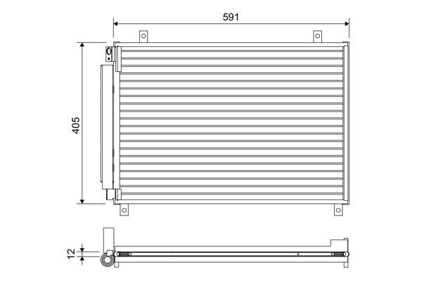 Skraplacz klimatyzacji do Suzuki, 822656, VALEO w ofercie sklepu e-autoparts.pl 