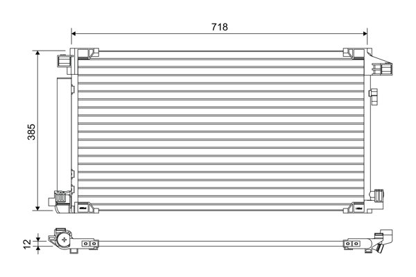 Skraplacz klimatyzacji do Toyoty, 822658, VALEO w ofercie sklepu e-autoparts.pl 