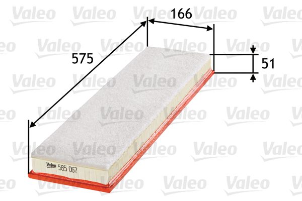 585067 Filtr powietrza VALEO