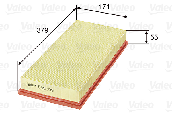 585109 Filtr powietrza VALEO