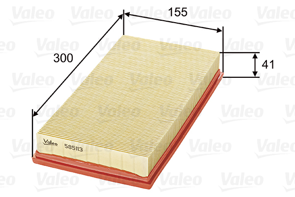 585113 Filtr powietrza VALEO