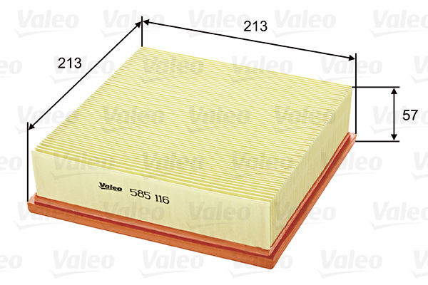 585116 Filtr powietrza VALEO